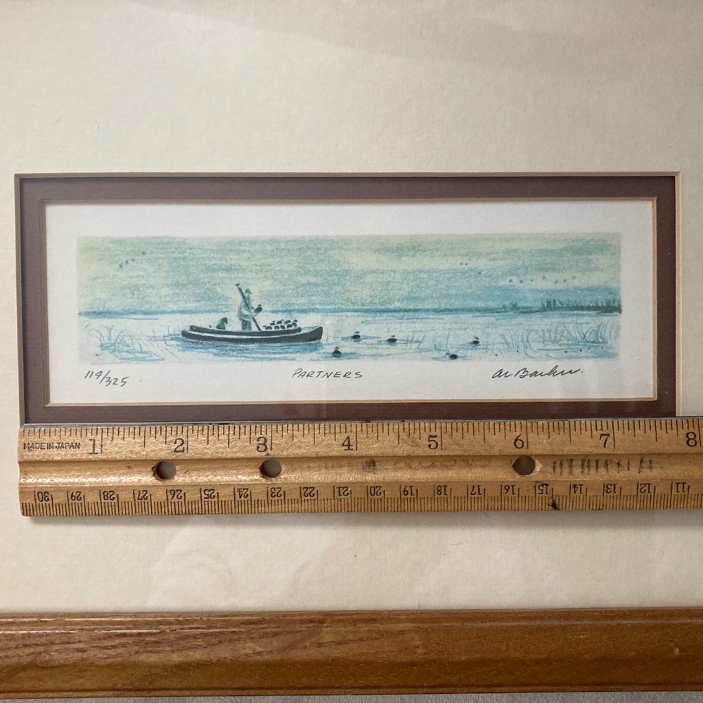 Al Barker Signed Lithograph "Partners"